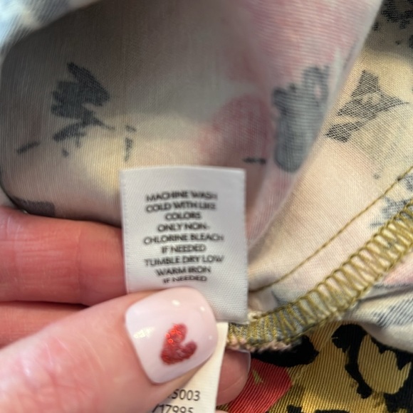 J. Jill Floral Cotton Stretch Pencil Skirt Size 16 - Picture 7 of 7